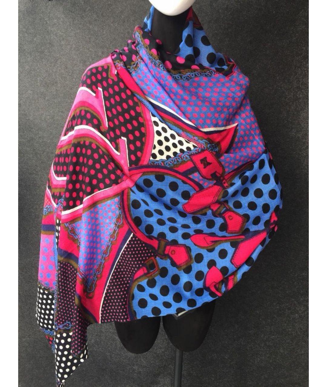 LOUIS VUITTON Мульти шелковый платок, фото 2