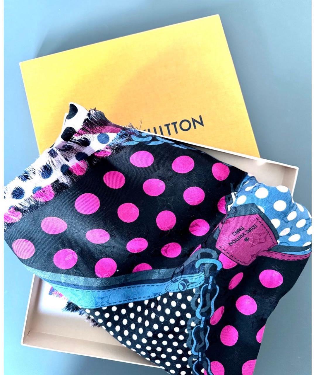 LOUIS VUITTON Мульти шелковый платок, фото 7