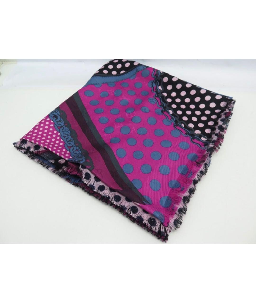 LOUIS VUITTON Мульти шелковый платок, фото 4