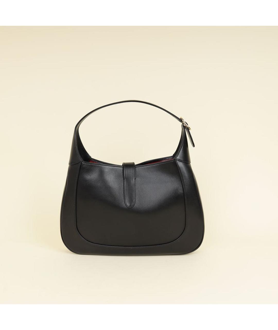 GUCCI Черная кожаная сумка с короткими ручками, фото 3