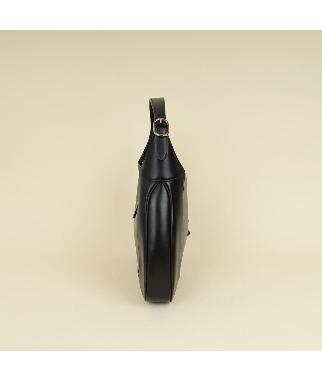 GUCCI Черная кожаная сумка с короткими ручками, фото 2