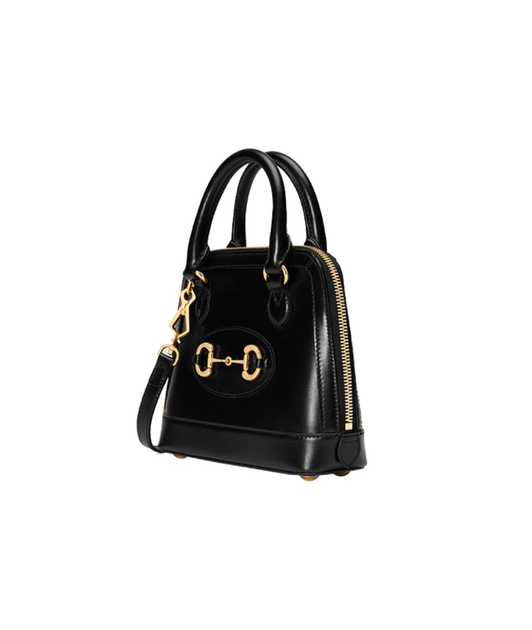 GUCCI Черная кожаная сумка через плечо, фото 2