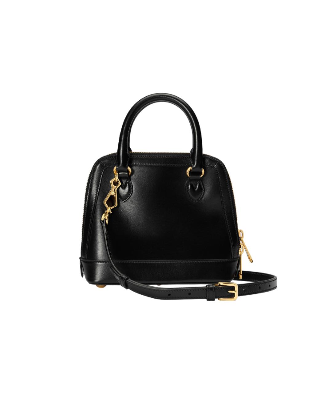 GUCCI Черная кожаная сумка через плечо, фото 4