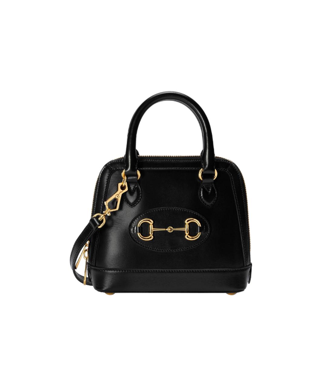 GUCCI Черная кожаная сумка через плечо, фото 9