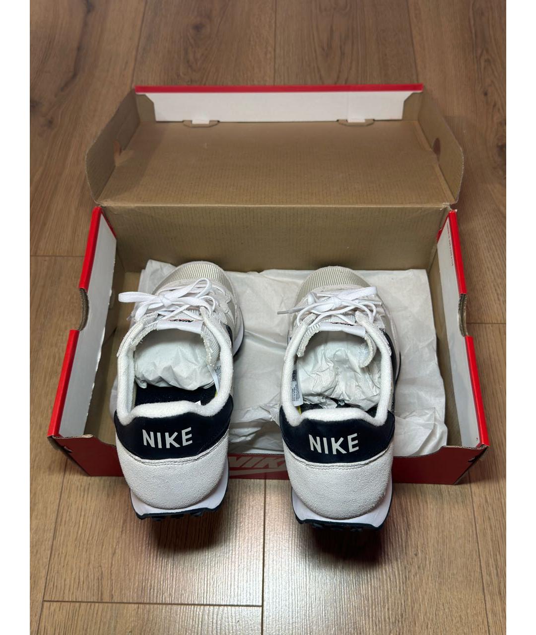 NIKE Белые замшевые низкие кроссовки / кеды, фото 4