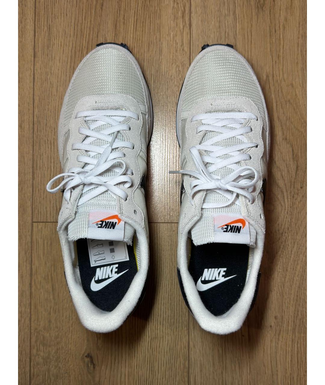 NIKE Белые замшевые низкие кроссовки / кеды, фото 3