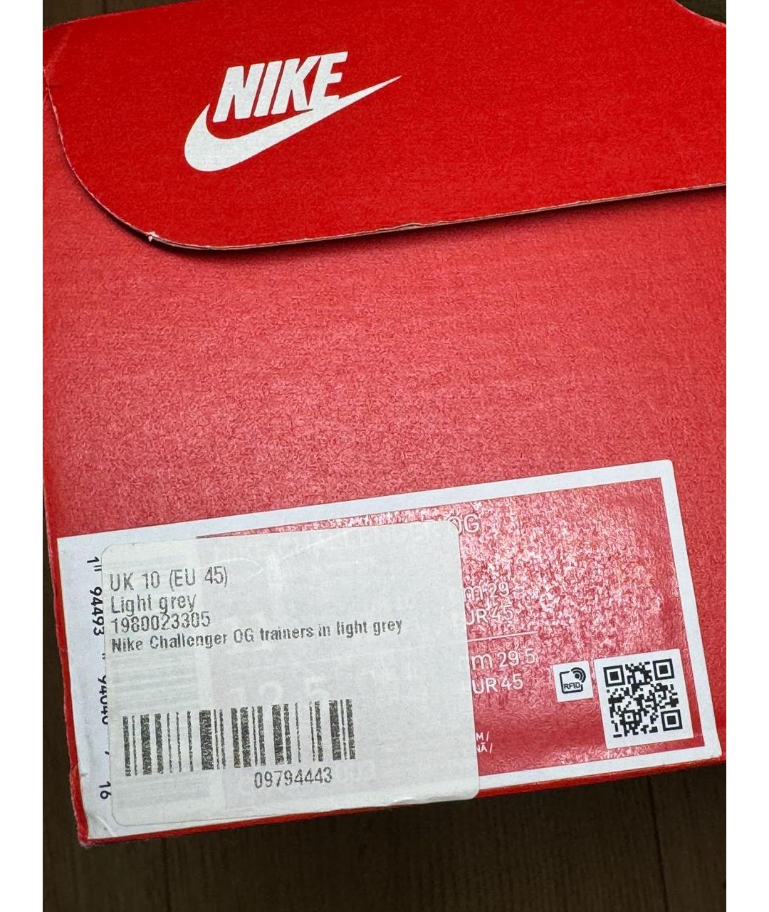 NIKE Белые замшевые низкие кроссовки / кеды, фото 7