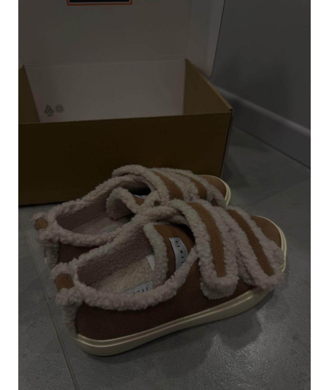 INUIKII Бежевые замшевые кеды, фото 2