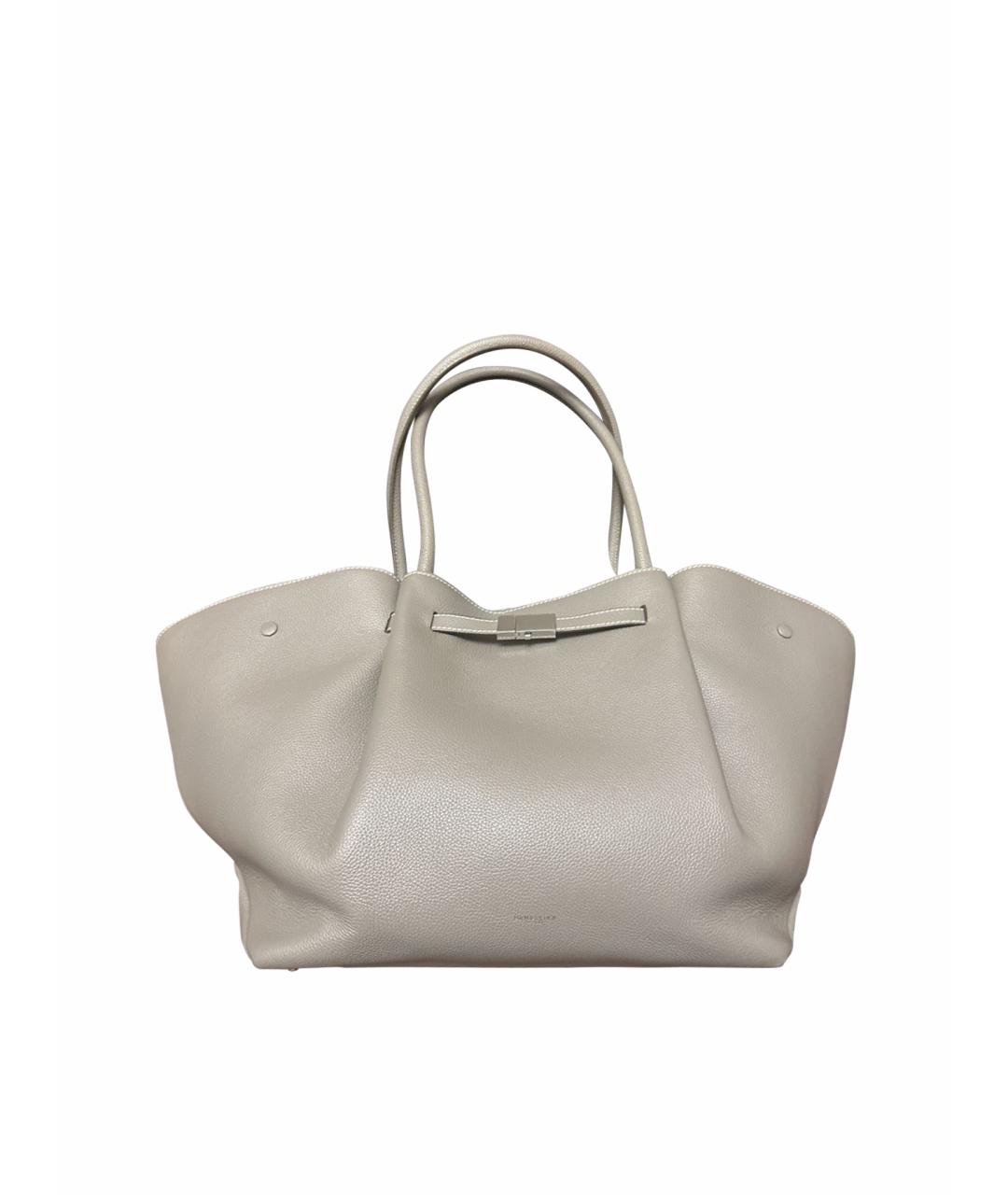 DEMELLIER Серая кожаная сумка тоут, фото 1