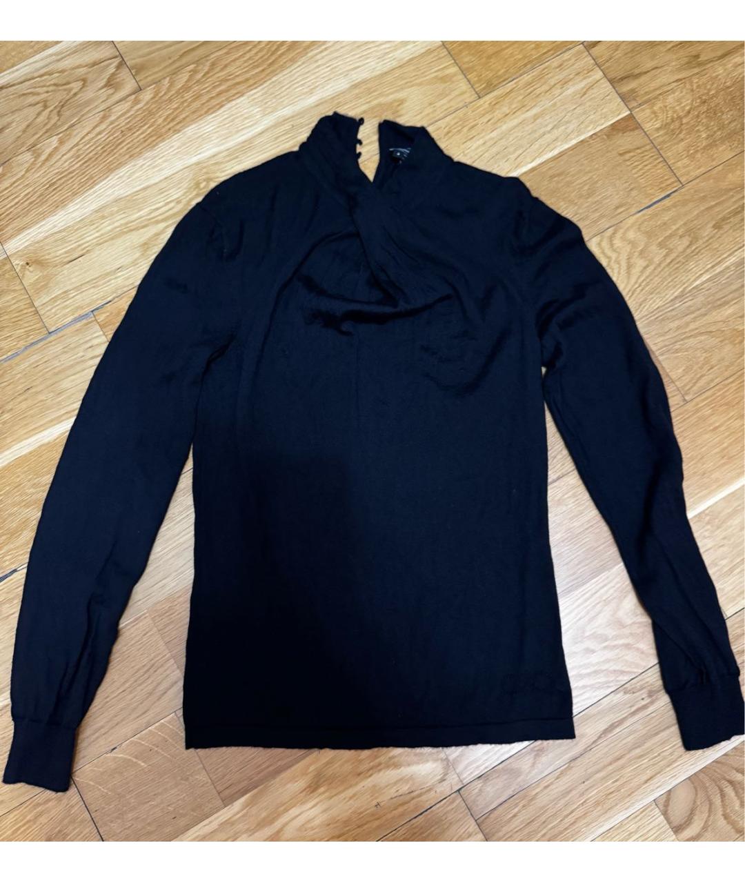 FERRAGAMO Черная кашемировая водолазка, фото 8