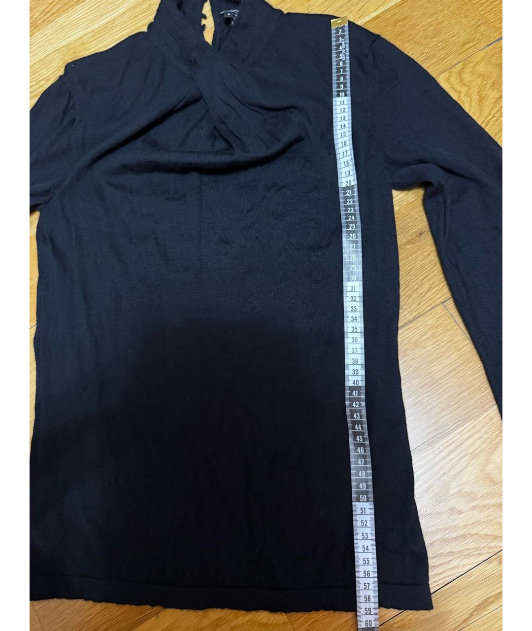 FERRAGAMO Черная кашемировая водолазка, фото 4