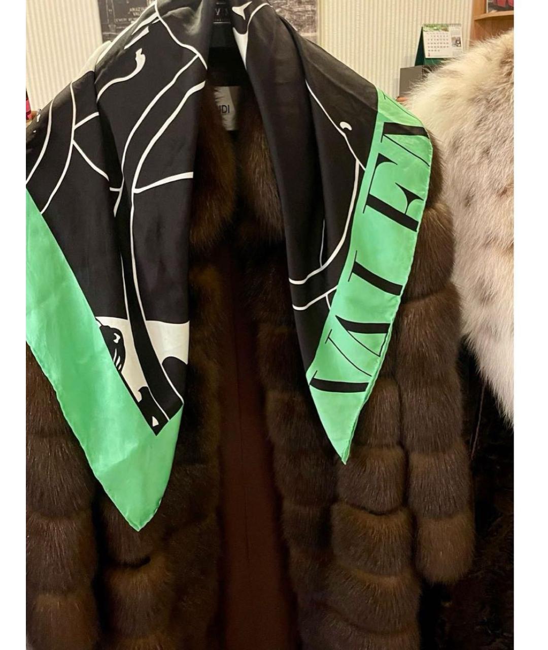 VALENTINO Мульти шелковый платок, фото 2