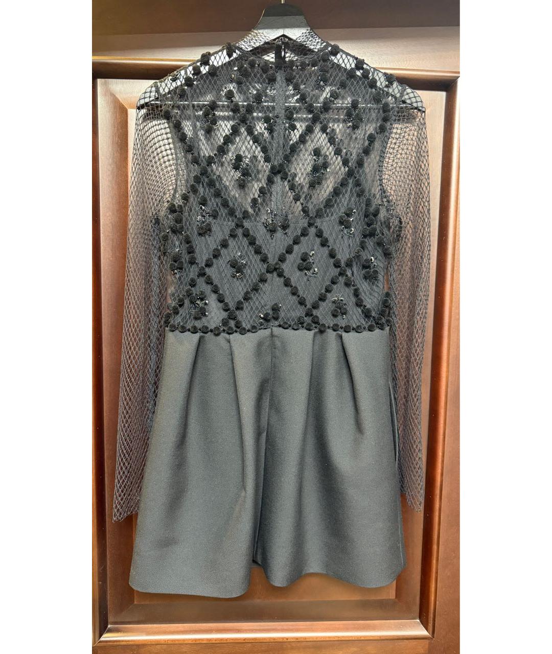 VALENTINO Антрацитовое полиамидовое вечернее платье, фото 2