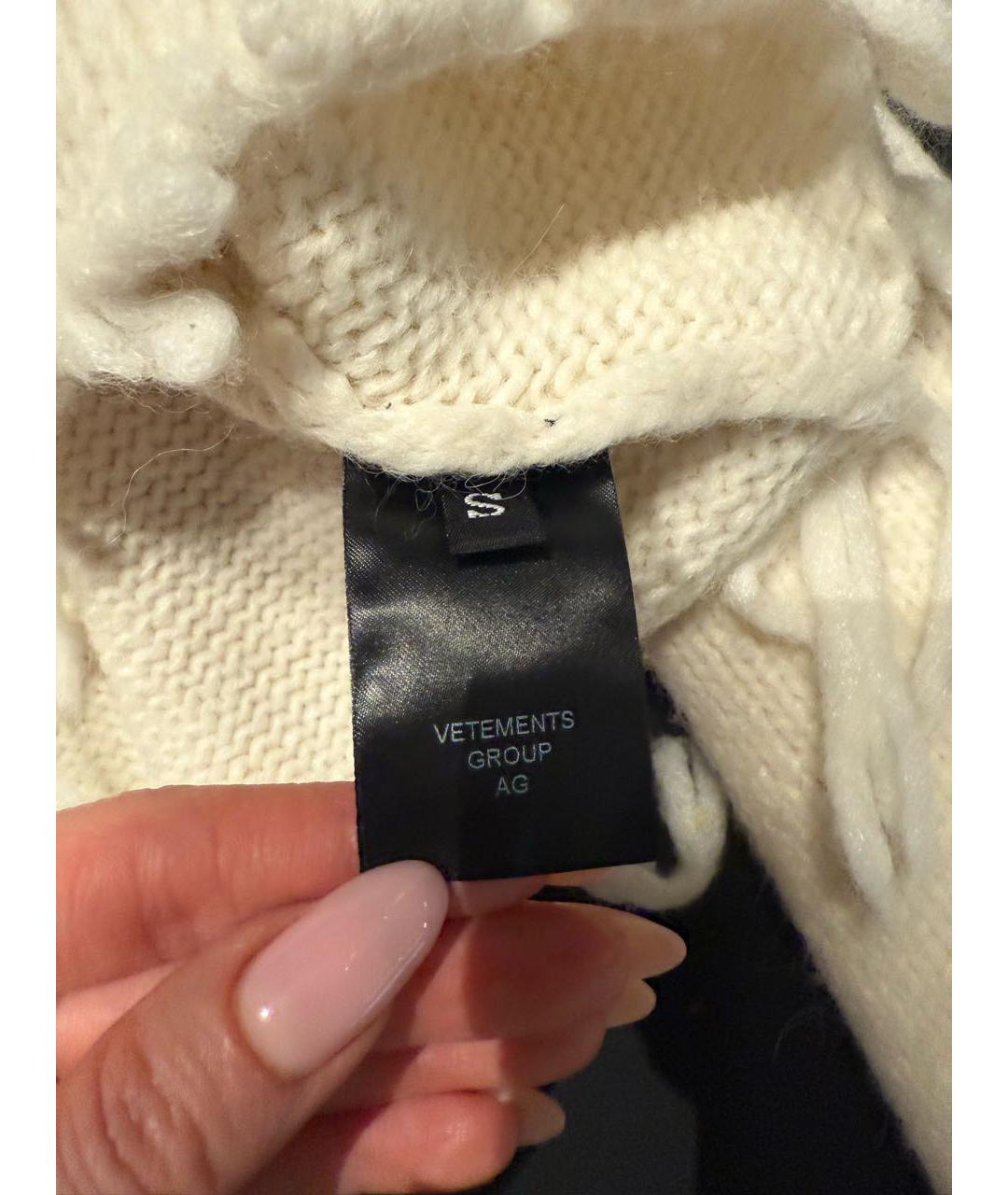 VETEMENTS Бежевый шерстяной костюм с юбками, фото 5