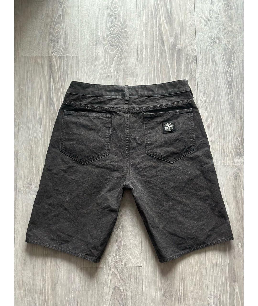 STONE ISLAND Антрацитовые хлопковые джинсы, фото 6