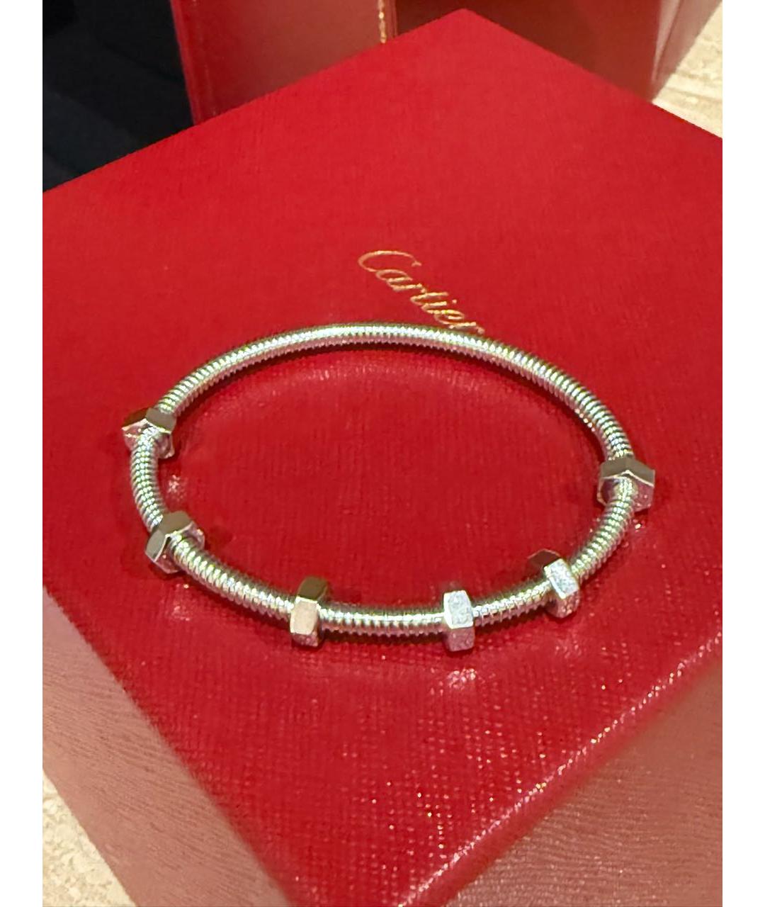 CARTIER Белый браслет из белого золота, фото 6