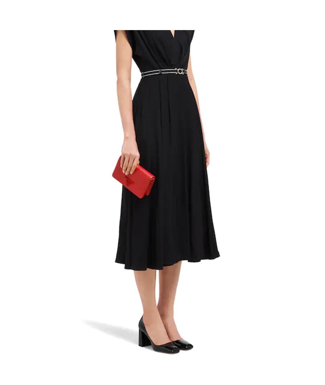 PRADA Красная кожаная сумка через плечо, фото 4