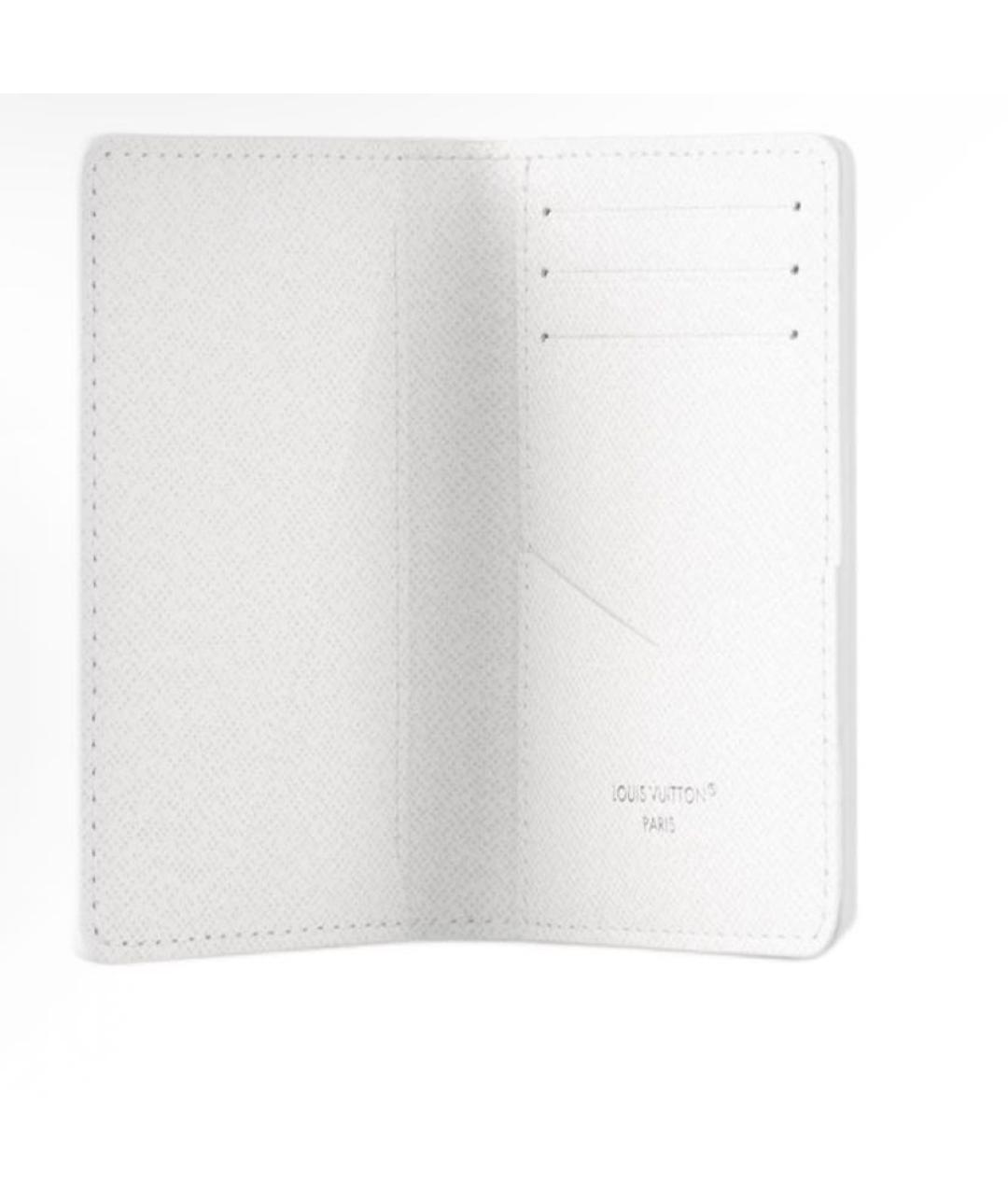 LOUIS VUITTON Белый кожаный кардхолдер, фото 3