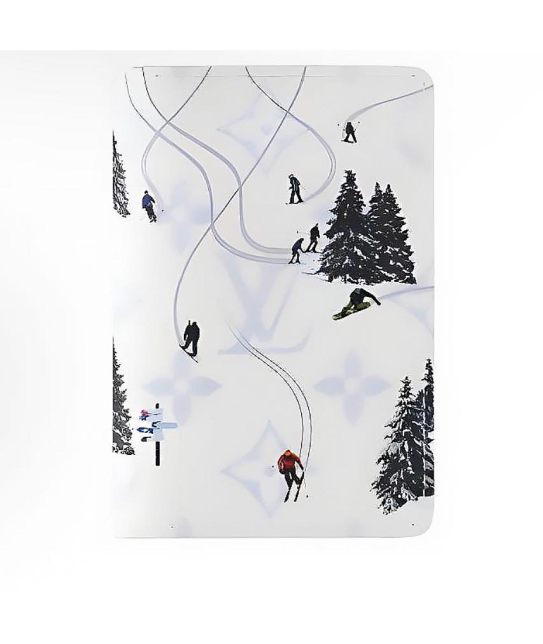 LOUIS VUITTON Белый кожаный кардхолдер, фото 5