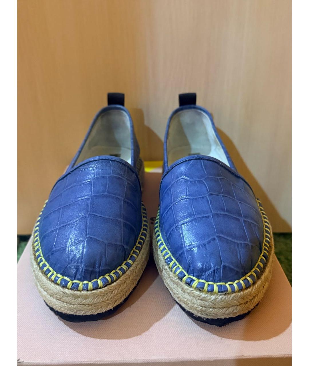 MSGM Синие кожаные эспадрильи, фото 2