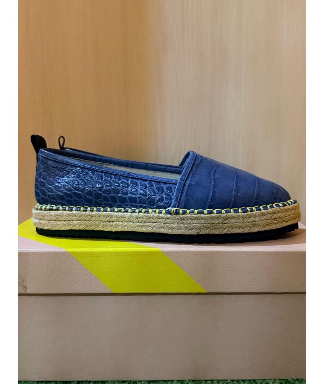MSGM Синие кожаные эспадрильи, фото 6