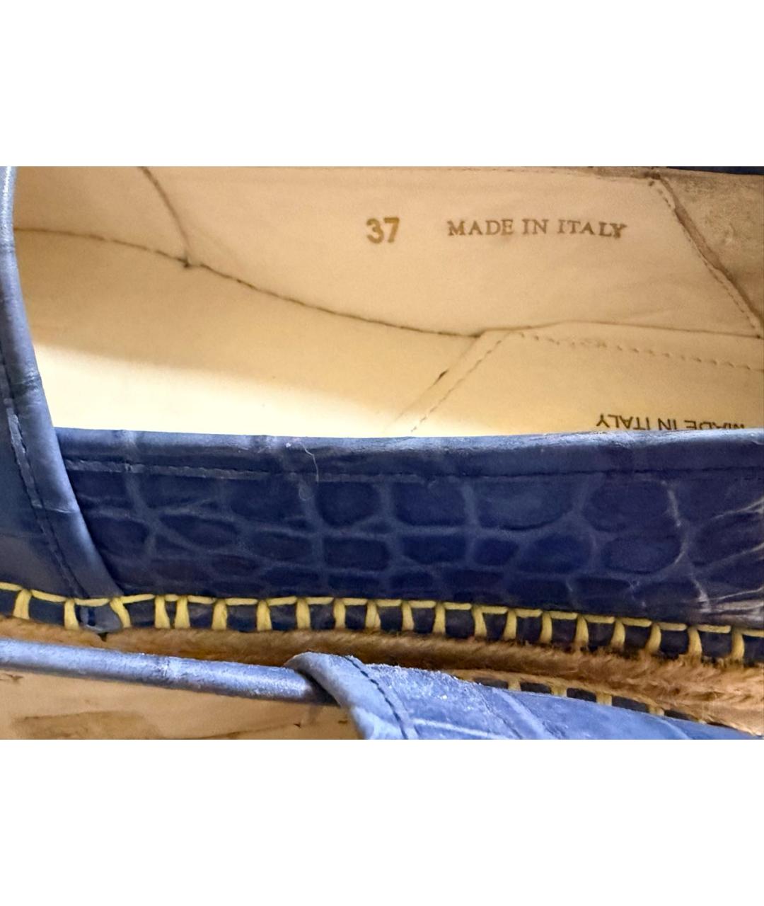 MSGM Синие кожаные эспадрильи, фото 5