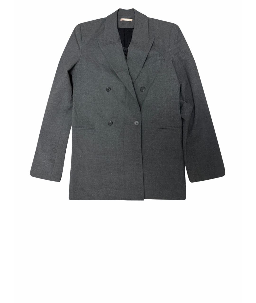 12 STOREEZ Серый полиэстеровый жакет/пиджак, фото 1