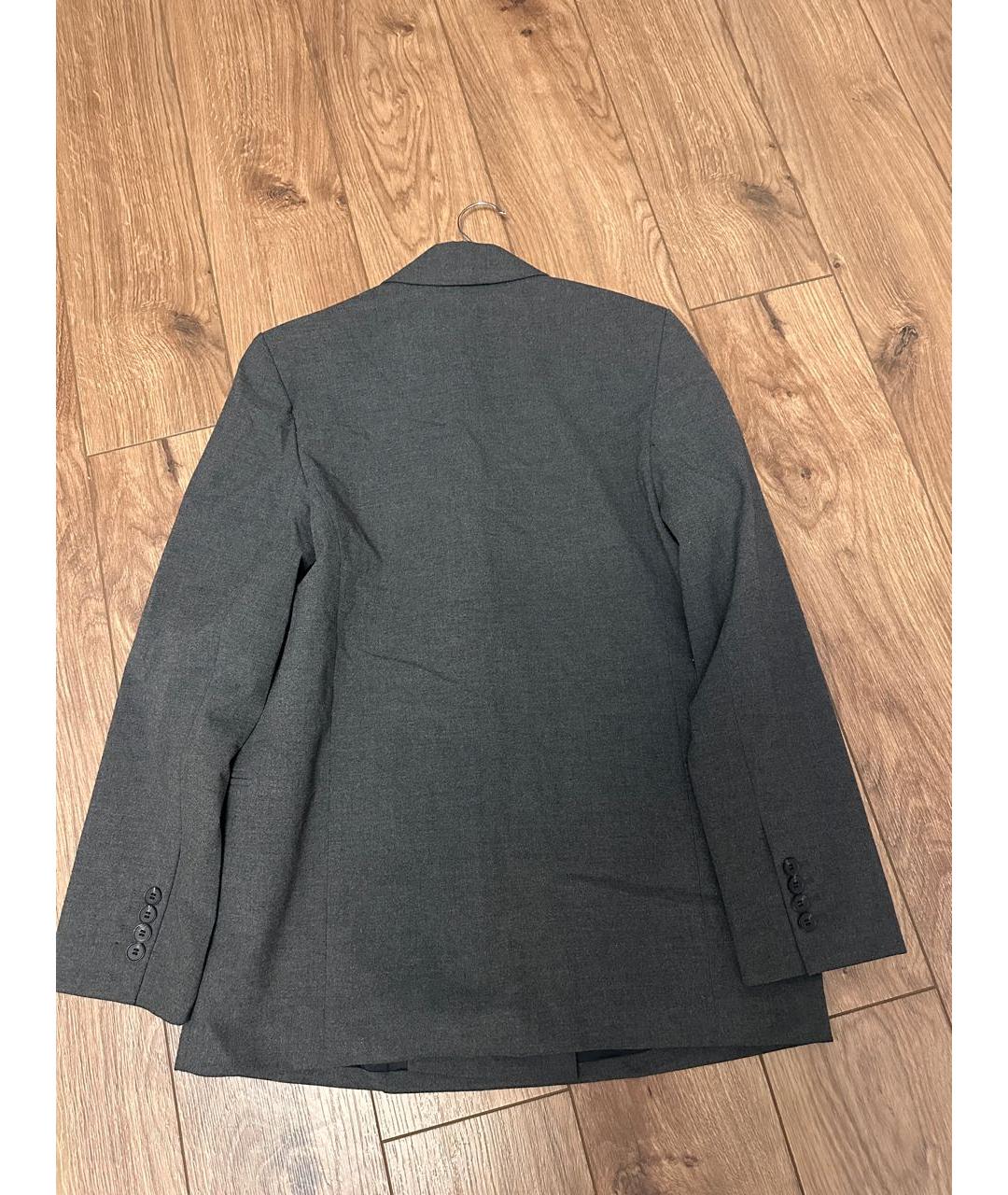 12 STOREEZ Серый полиэстеровый жакет/пиджак, фото 3