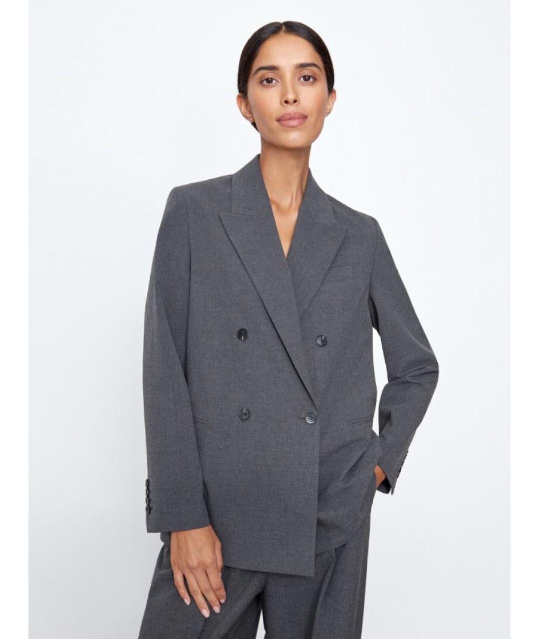 12 STOREEZ Серый полиэстеровый жакет/пиджак, фото 2