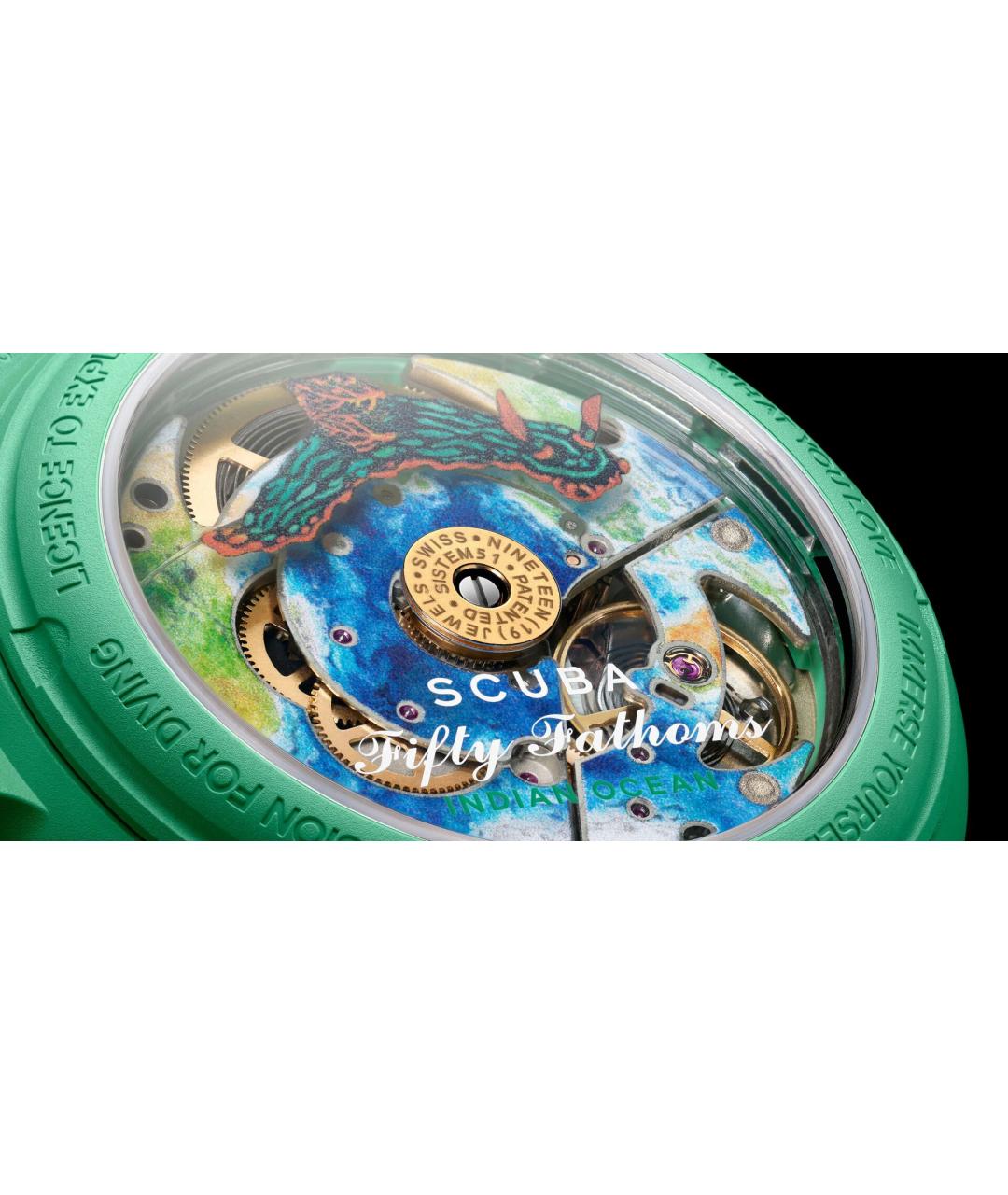 Swatch Зеленые керамические часы, фото 5