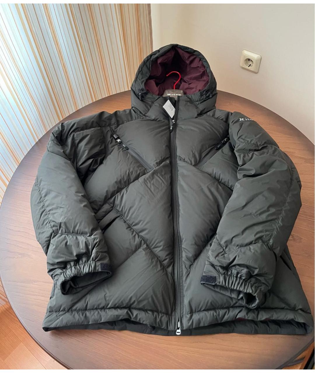 KITON Антрацитовый пуховик, фото 2