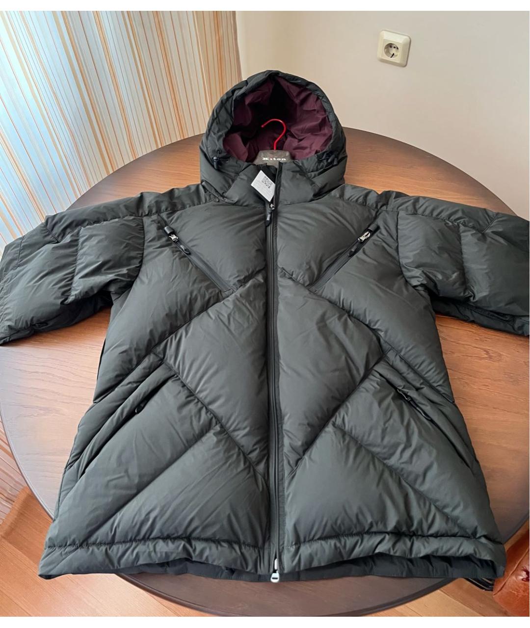 KITON Антрацитовый пуховик, фото 6