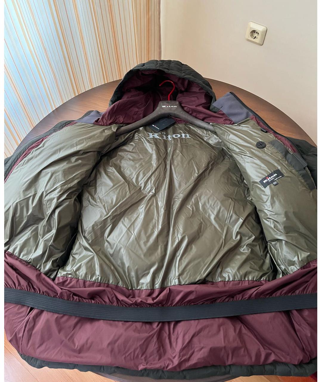 KITON Антрацитовый пуховик, фото 4