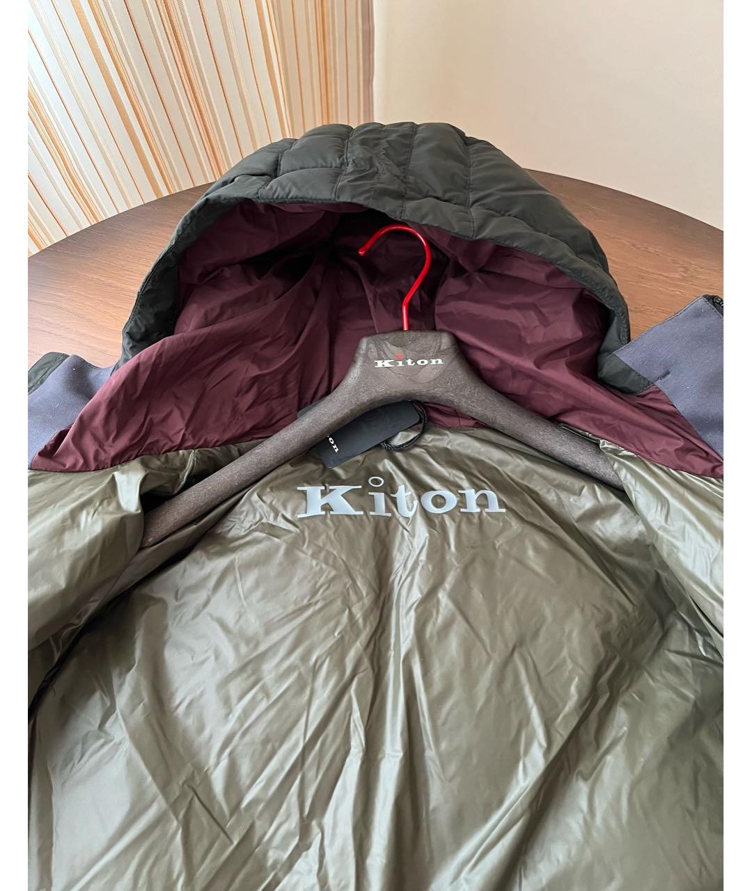 KITON Антрацитовый пуховик, фото 5