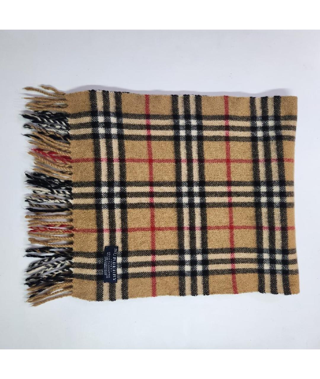 BURBERRY Бежевый кашемировый шарф, фото 4