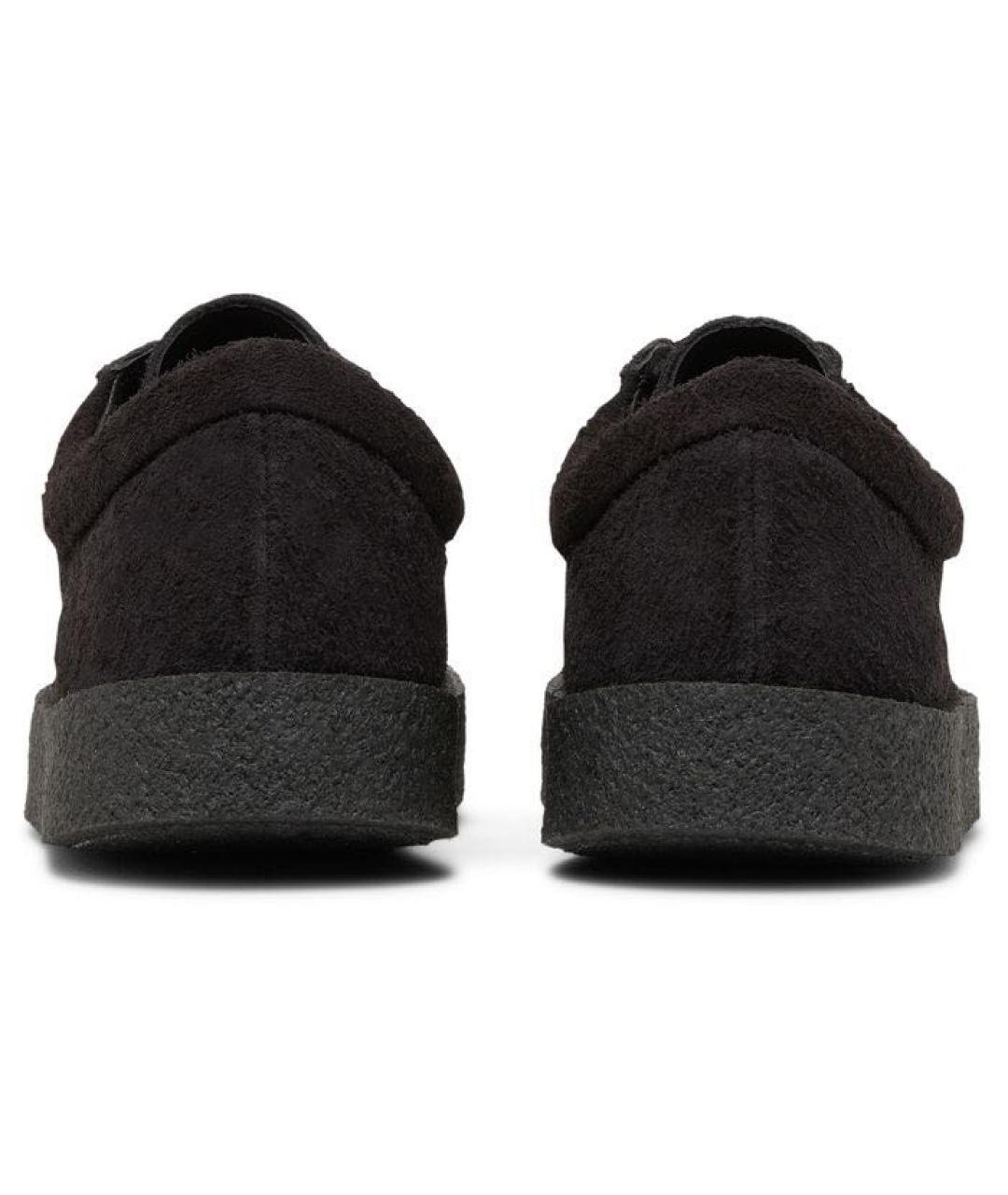 YEEZY Черные замшевые низкие кроссовки / кеды, фото 3