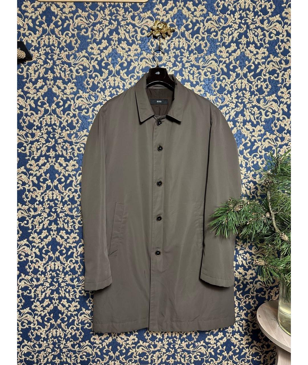 HUGO BOSS Коричневая полиэстеровая куртка, фото 8