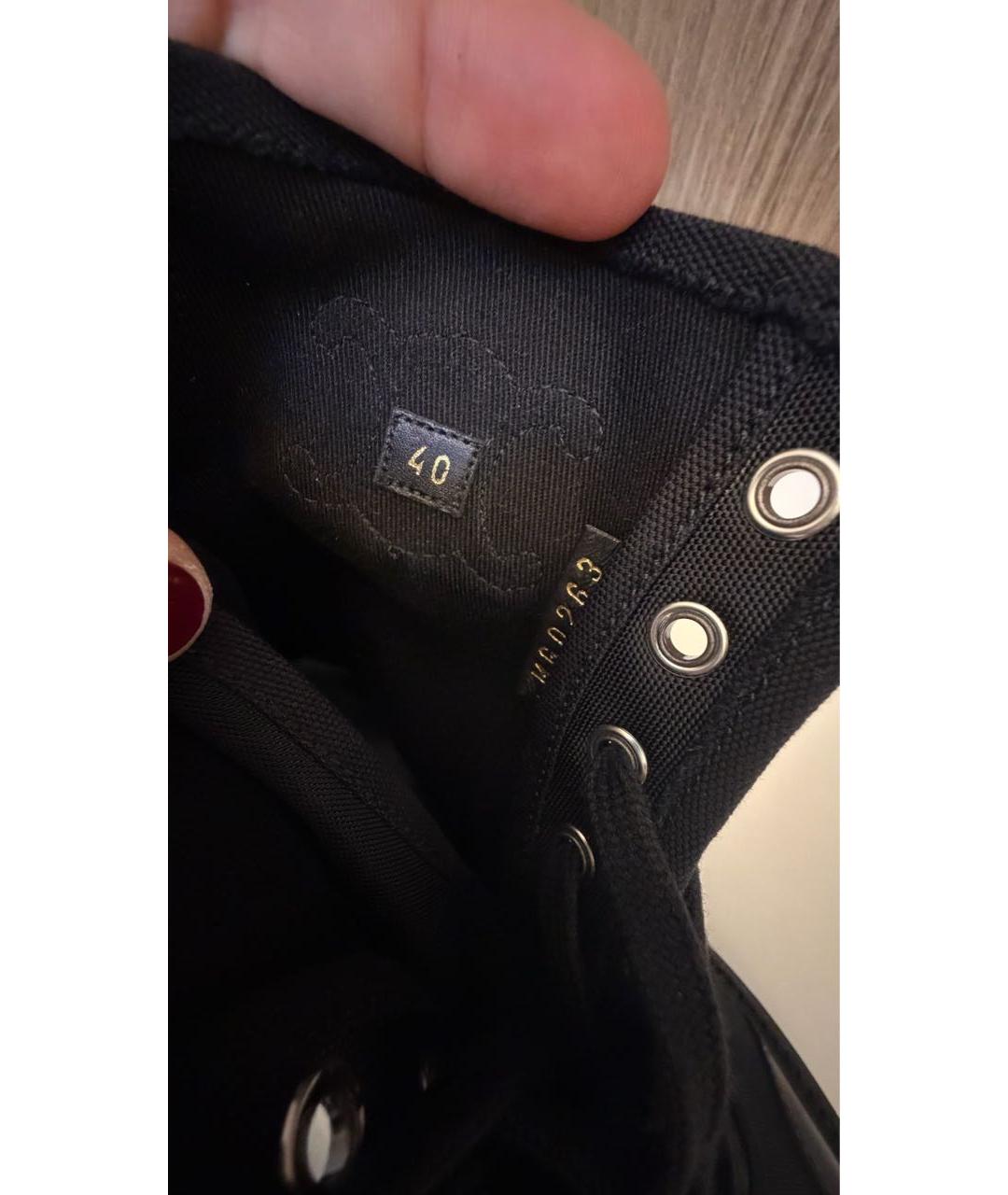 CELINE Черные текстильные ботинки, фото 6