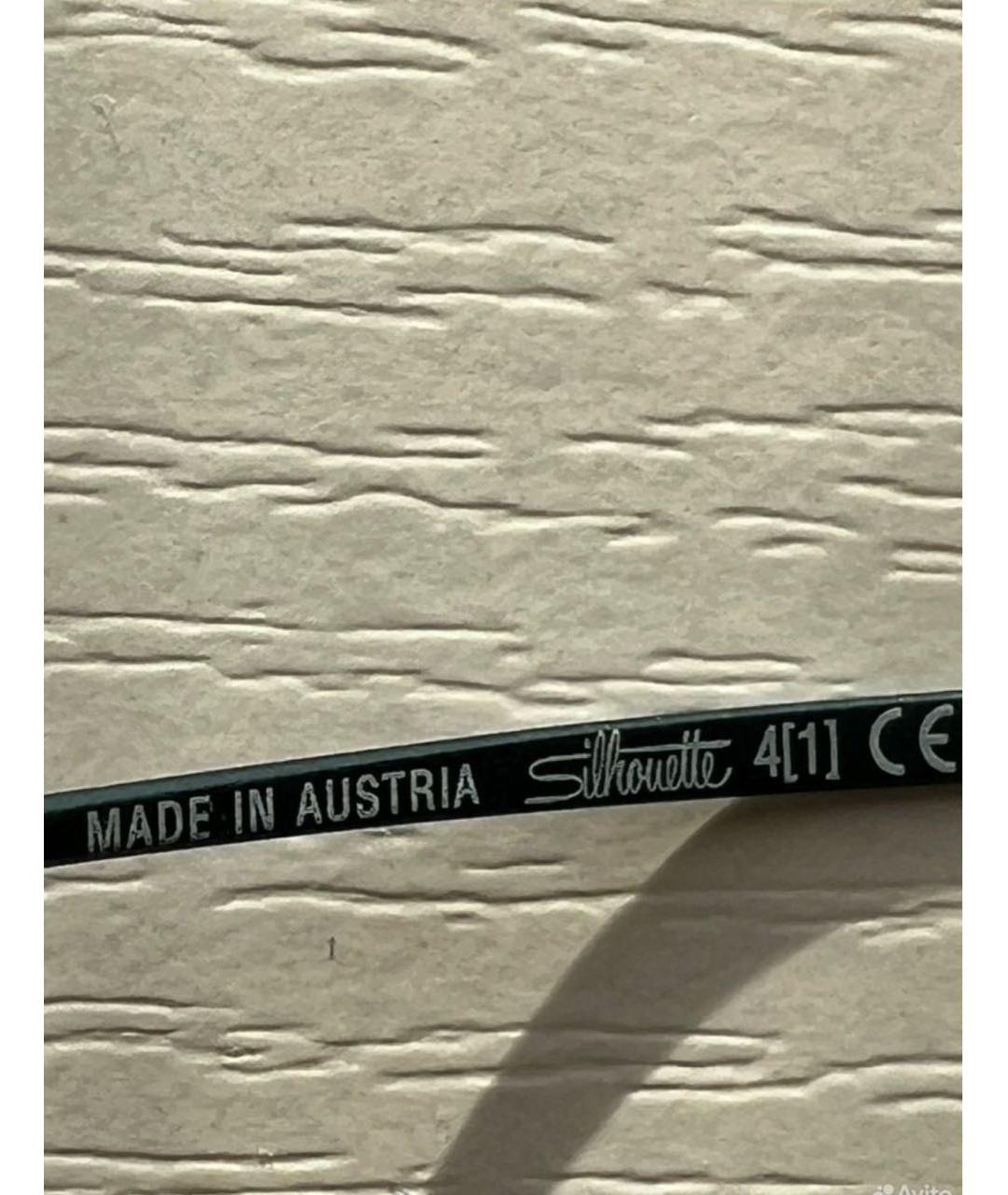 SILHOUETTE Зеленые металлические солнцезащитные очки, фото 5