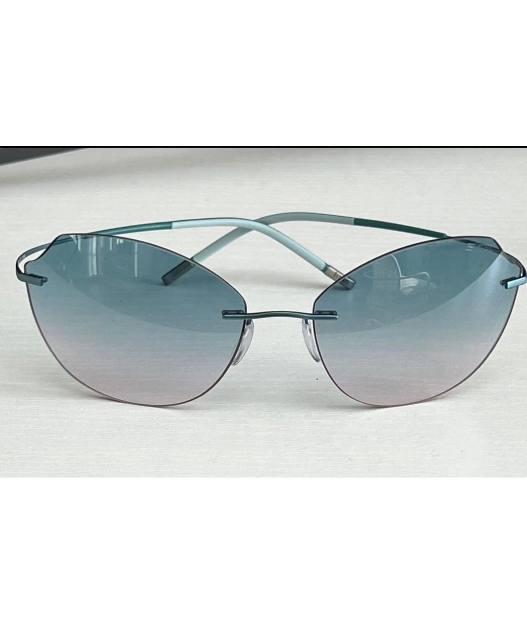 SILHOUETTE Зеленые металлические солнцезащитные очки, фото 9