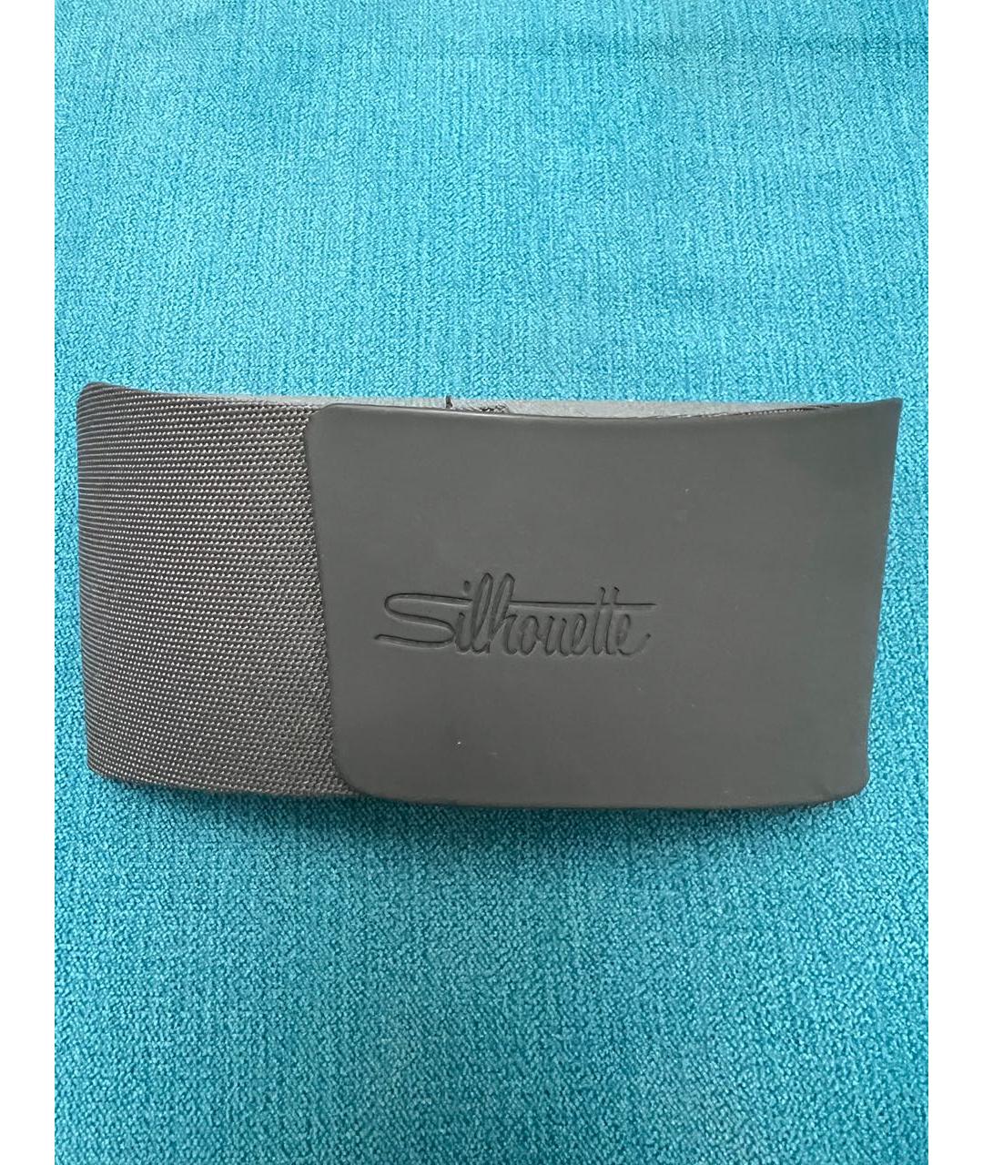 SILHOUETTE Зеленые металлические солнцезащитные очки, фото 4