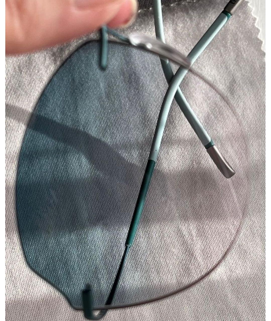 SILHOUETTE Зеленые металлические солнцезащитные очки, фото 7