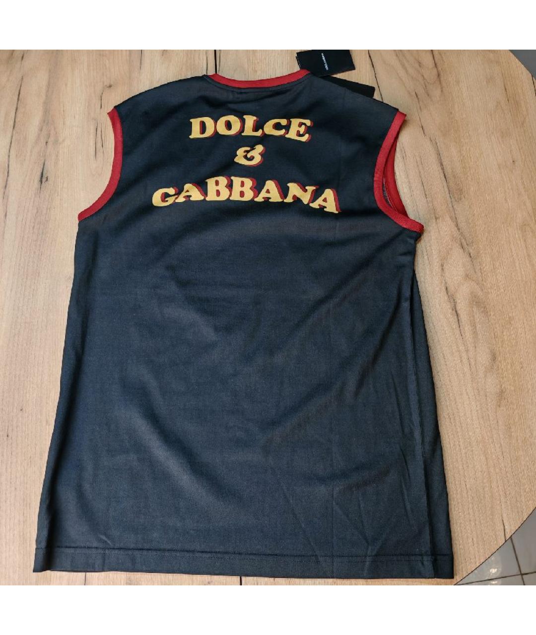 DOLCE&GABBANA Мульти хлопковая майка, фото 4