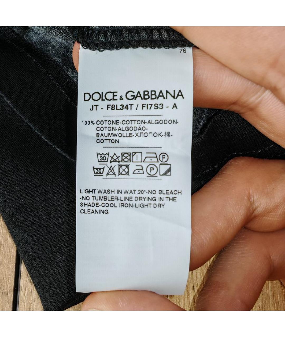 DOLCE&GABBANA Мульти хлопковая майка, фото 5