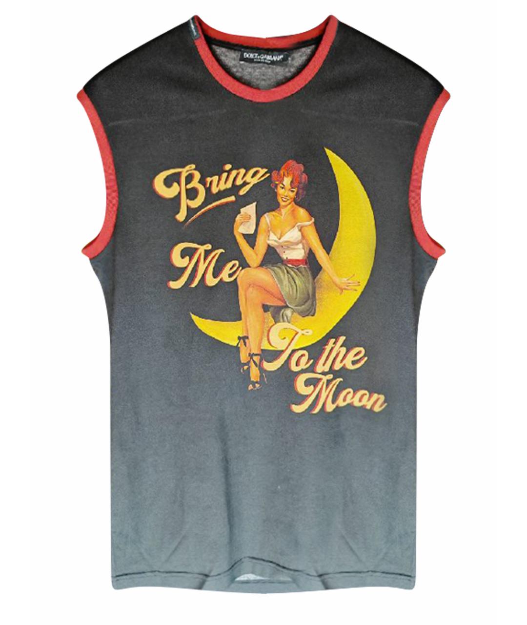 DOLCE&GABBANA Мульти хлопковая майка, фото 1