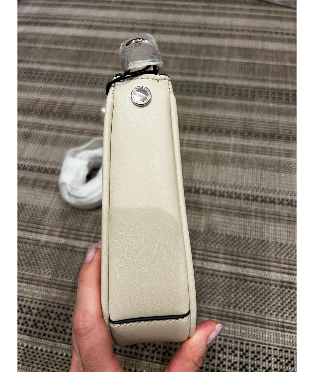 MARC JACOBS Белая кожаная сумка через плечо, фото 5