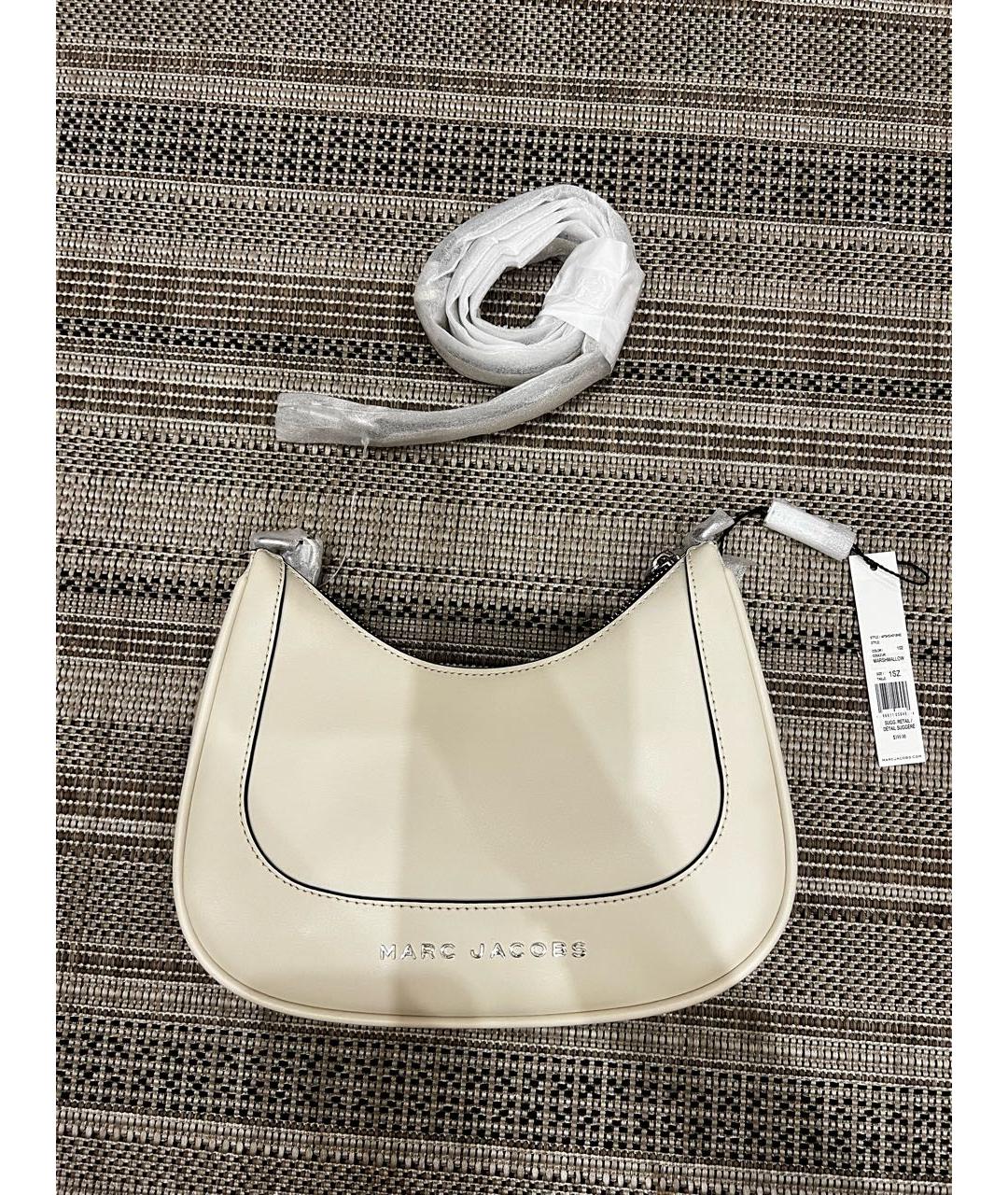 MARC JACOBS Белая кожаная сумка через плечо, фото 9
