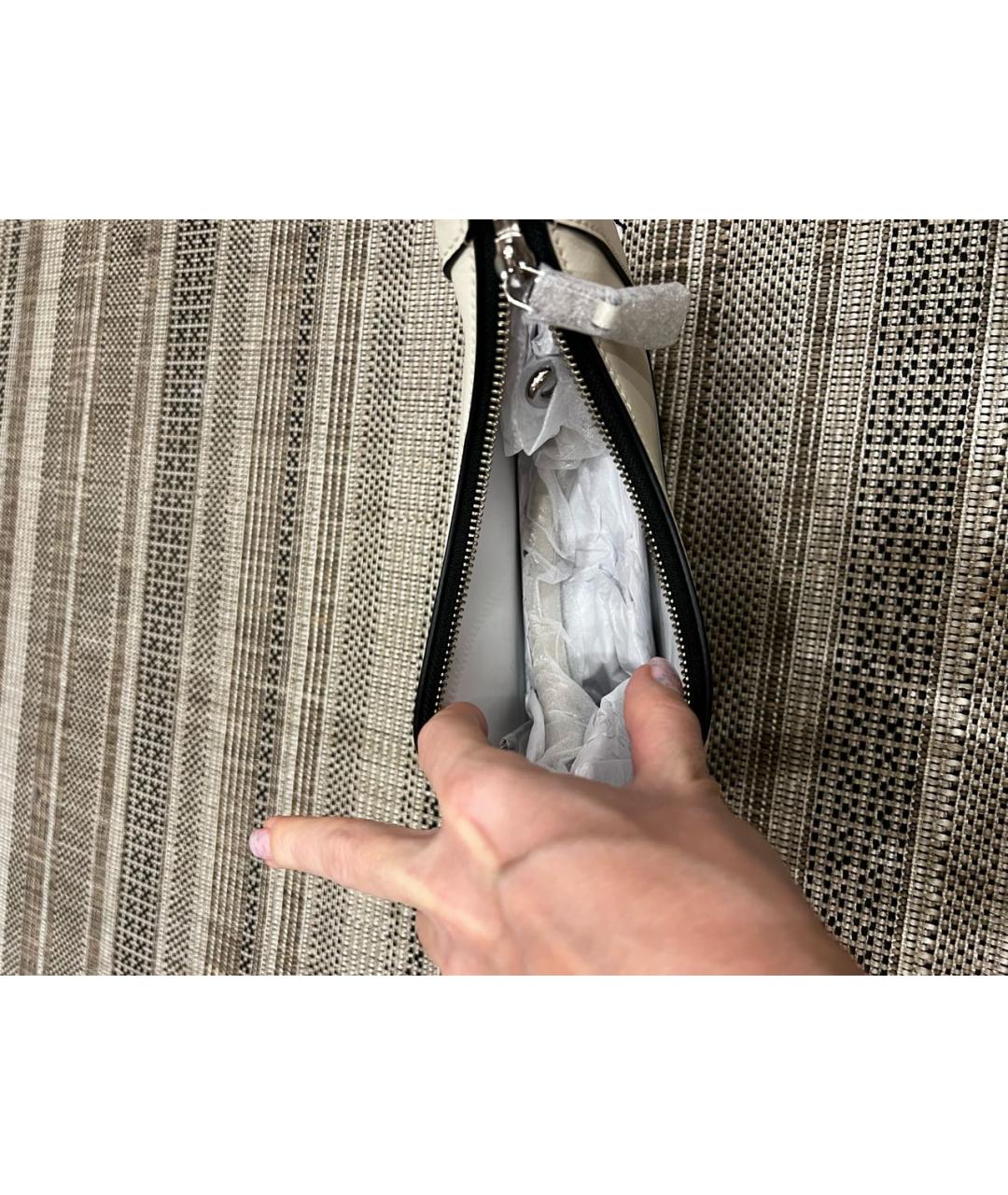 MARC JACOBS Белая кожаная сумка через плечо, фото 4