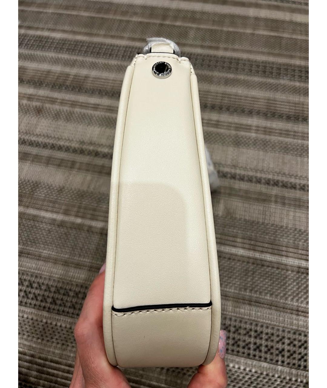 MARC JACOBS Белая кожаная сумка через плечо, фото 6