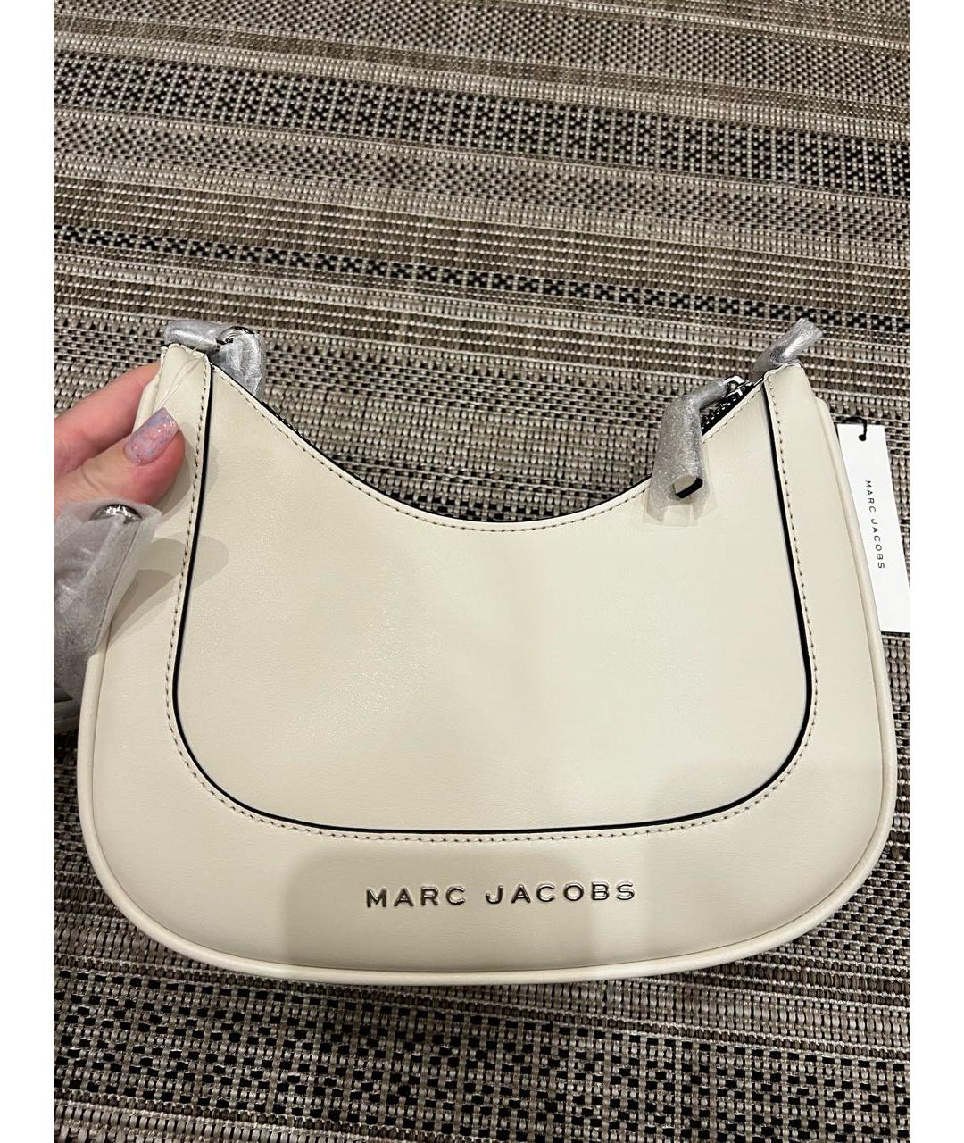 MARC JACOBS Белая кожаная сумка через плечо, фото 3